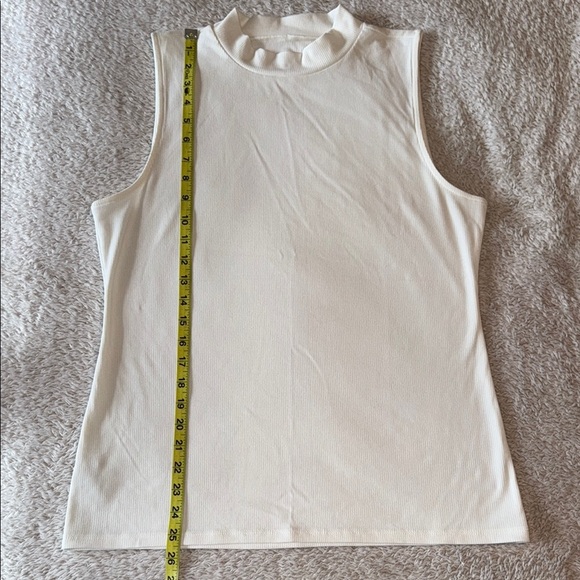 👚 🆕 LOFT Women’s Ribbed Mock Turtleneck Tank Top – Size XL (NWT) - Picture 2 of 6